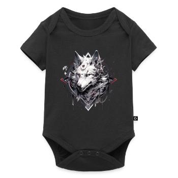 Mecha Animal : tigre, loup, renard, dinosaure, - Body à manches courtes Premium Bébé - noir - Devant