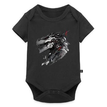 Mecha Animal : tigre, loup, renard, dinosaure, - Body à manches courtes Premium Bébé - noir - Devant