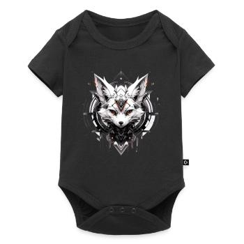 Mecha Animal : tigre, loup, renard, dinosaure, - Body à manches courtes Premium Bébé - noir - Devant
