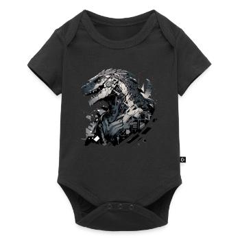 Mecha Animal : tigre, loup, renard, dinosaure, - Body à manches courtes Premium Bébé - noir - Devant