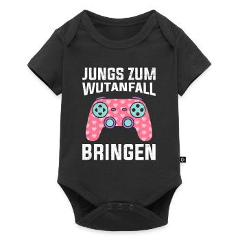 Jungs zum Wutanfall bringen Zockerinnen Gaming - Baby Premium Kurzarmbody - Schwarz - Vorne