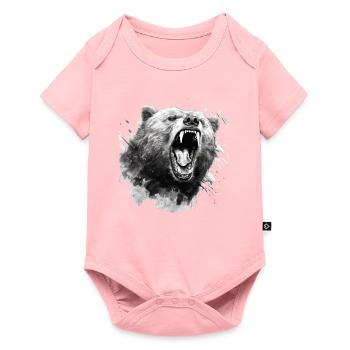 Bear Nature Environment Environmental Protection - Baby Premium short-sleeve bodysuit - rose - Front