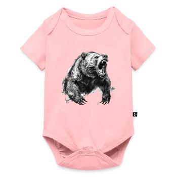 Bear Nature Environment Environmental Protection - Baby Premium short-sleeve bodysuit - rose - Front