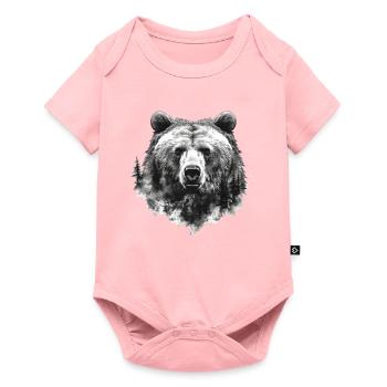 Bear Nature Environment Environmental Protection - Baby Premium short-sleeve bodysuit - rose - Front