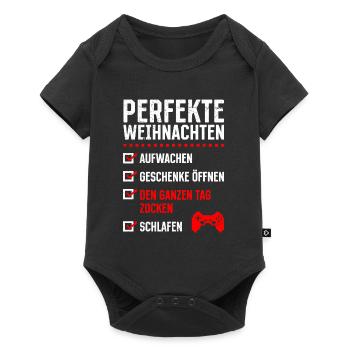 Perfekte Weihnachten Gaming Video Spiele - Baby Premium Kurzarmbody - Schwarz - Vorne