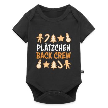 Plätzchen Back Crew Cookies Backliebhaber - Baby Premium Kurzarmbody - Schwarz - Vorne