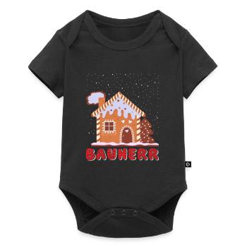 Lebkuchenhaus Bauherr Lebkuchengebäck Backen - Baby Premium Kurzarmbody - Schwarz - Vorne