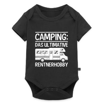 Camping: Das Ultimative Rentner Hobby Rente - Baby Premium Kurzarmbody - Schwarz - Vorne