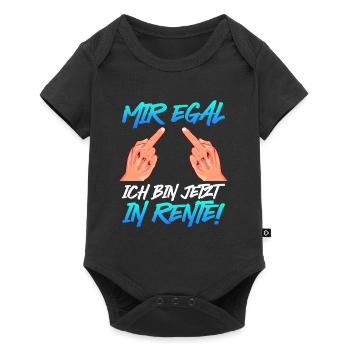 Ruhestand Mir Egal Ich bin jetzt in Rente! - Baby Premium Kurzarmbody - Schwarz - Vorne