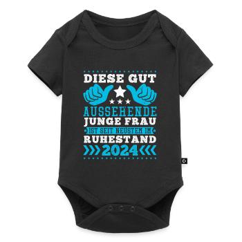Rente Frauen Diese Gut Aussehende Junge Frau - Baby Premium Kurzarmbody - Schwarz - Vorne