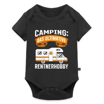 Camping: Das Ultimative Rentner Hobby Rente - Baby Premium Kurzarmbody - Schwarz - Vorne