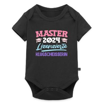 Master 2024 Lizenzierte Klugscheisserin Master's - Baby Premium Kurzarmbody - Schwarz - Vorne
