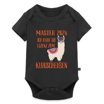 Master 2024 Habe die Lizenz zum Klugscheißen - Baby Premium Kurzarmbody - Schwarz - Vorne
