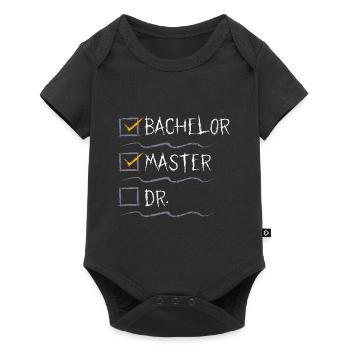Masterabschluss Bachelor Master Doktor Bestanden - Baby Premium Kurzarmbody - Schwarz - Vorne