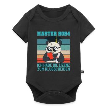 Masterabschluss Master 2024 Lizenz zum - Baby Premium Kurzarmbody - Schwarz - Vorne
