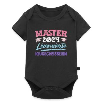 Master 2024 Lizenzierte Klugscheisserin Master's - Baby Premium Kurzarmbody - Schwarz - Vorne
