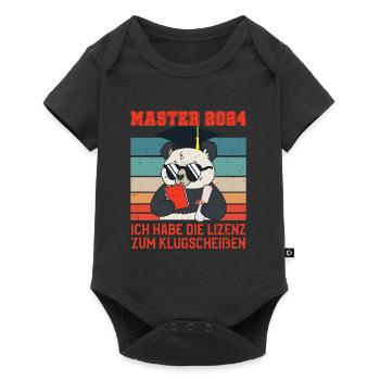 Masterabschluss Master 2024 Lizenz zum - Baby Premium Kurzarmbody - Schwarz - Vorne