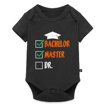 Masterabschluss Bachelor Master Doktor Bestanden - Baby Premium Kurzarmbody - Schwarz - Vorne