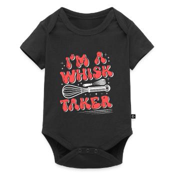 Bäcker Whisk Taker Backliebhaber Backen Teig - Baby Premium Kurzarmbody - Schwarz - Vorne