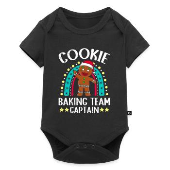 Cookie Baking Team Captain Christmas Cookies - Baby Premium short-sleeve bodysuit - black - Front