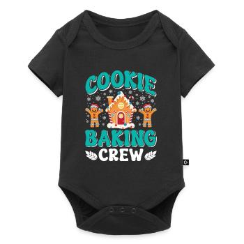Christmas Biscuits Cookie Baking Crew Baking Fans - Baby Premium short-sleeve bodysuit - black - Front