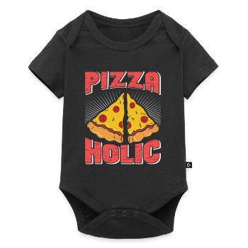 Pizza Holic Baking Pizza Dough Pizza Hobby Baker - Baby Premium short-sleeve bodysuit - black - Front
