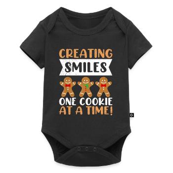 Gingerbread Creating Smiles One Cookie at a Time! - Baby Premium short-sleeve bodysuit - black - Front