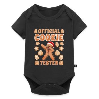 Gingerbread Baking Official Cookie Tester - Baby Premium short-sleeve bodysuit - black - Front