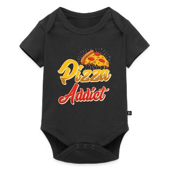 Pizza Addict Pizza Maker Baking Fans Hobby Baker - Baby Premium short-sleeve bodysuit - black - Front