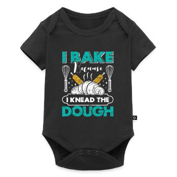 Backfans I Bake I Knead the Dough Backliebe - Baby Premium short-sleeve bodysuit - black - Front