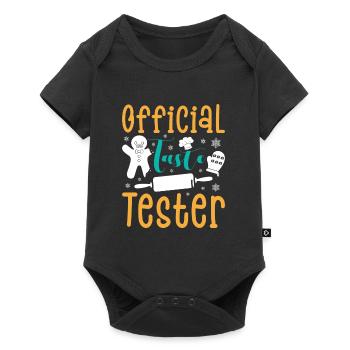 Cookie Official Taste Tester Christmas Cookies - Baby Premium short-sleeve bodysuit - black - Front