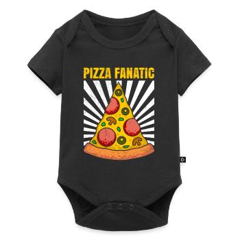 Fanatiques de la pizza Amateurs de pâtisserie Cuisson de la pâte à pizza - Body à manches courtes Premium Bébé - noir - Devant