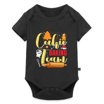 Cookie Baking Team Christmas Biscuits Cookies - Baby Premium short-sleeve bodysuit - black - Front