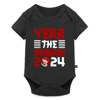 Year of the Dragon 2024 Chinese New Year - Baby Premium short-sleeve bodysuit - black - Front
