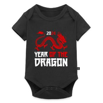 Year of the Dragon 2024 Chinese New Year - Baby Premium short-sleeve bodysuit - black - Front