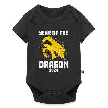 2024 Fête chinoise de l’année du Dragon - Body à manches courtes Premium Bébé - noir - Devant