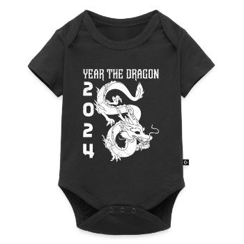 Year of the Dragon 2024 Chinese New Year - Baby Premium short-sleeve bodysuit - black - Front