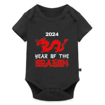 Year of the Dragon 2024 Chinese New Year - Baby Premium short-sleeve bodysuit - black - Front