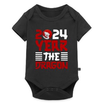 Year of the Dragon 2024 Chinese New Year - Baby Premium short-sleeve bodysuit - black - Front