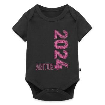 Abi 2024 Abitur Mädchen Abiturientin Abschluss - Baby Premium Kurzarmbody - Schwarz - Vorne