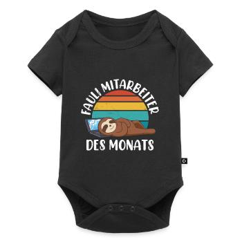 Kollegen Faulster Mitarbeiter des Monats - Baby Premium Kurzarmbody - Schwarz - Vorne