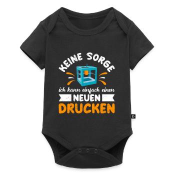 3-D Printer Don't Worry Can Print a New One - Baby Premium short-sleeve bodysuit - black - Front