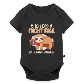 Arbeitskollegen Ich Bin Nicht Faul Spare Energie - Baby Premium Kurzarmbody - Schwarz - Vorne