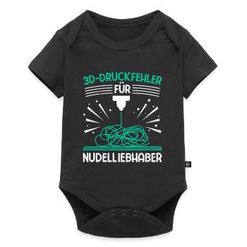 3D Printing Errors for Noodle Lovers 3-D Printing - Baby Premium short-sleeve bodysuit - black - Front