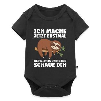 Faule Kollegen Mache Jetzt Erstmal Nichts - Baby Premium Kurzarmbody - Schwarz - Vorne