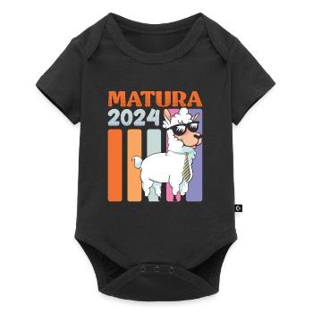 Matura 2024 Maturantin Lama Maturantinnen - Body à manches courtes Premium Bébé - noir - Devant