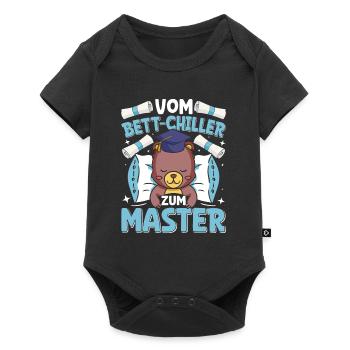 Master's Thesis Completed From Bed Chiller to Bed - Baby Premium short-sleeve bodysuit - black - Front