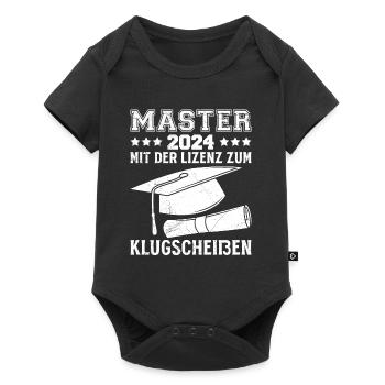 Master 2024 Mit der Lizenz zum Klugscheißen - Baby Premium Kurzarmbody - Schwarz - Vorne