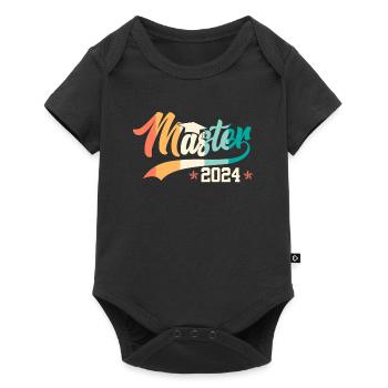 Master 2024 Masterabschluss Bestanden - Baby Premium Kurzarmbody - Schwarz - Vorne