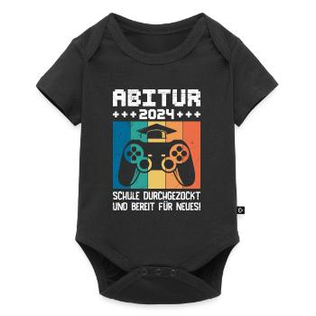 Abitur 2024 Abi School Gambled Through High School Graduate - Baby Premium short-sleeve bodysuit - black - Front